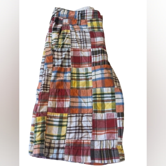 Old Navy Preppy Multi-Color Patchwork Shorts/Boys 14 - Picture 7 of 11